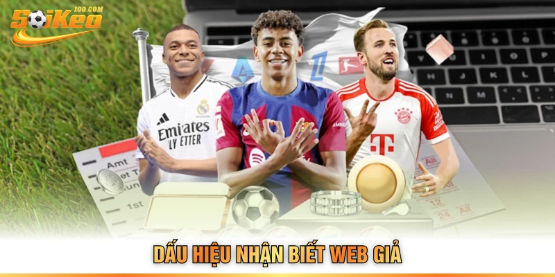 Dấu hiệu nhận biết web giả